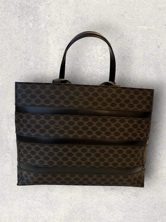 Celine Handbags - Celine Macadam Tote Bag